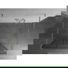 Mexen Kioto perete de duş suplu 100 x 200 cm, model negru 8 mm, nichel periat - 800-100-002-97-77