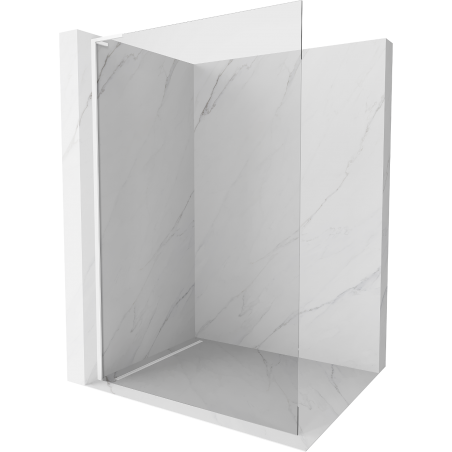 Mexen Kioto L perete de duș Walk-in 85 x 200 cm, transparent, alb - 800-085-103-20-00