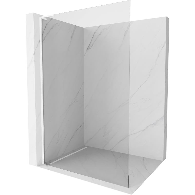 Mexen Kioto L Walk-in zuhanyfal 100 x 200 cm, átlátszó, fehér - 800-100-103-20-00