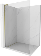 Mexen Kioto L perete duș Walk-in 60 x 200 cm, transparent, aurie - 800-060-103-50-00