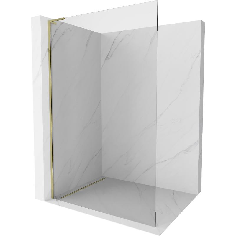 Mexen Kioto L panou de duș Walk-in 110 x 200 cm, transparent, aurie - 800-110-103-50-00