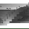 Mexen Kioto perete de duș autoportante 100 x 200 cm, model negru 8 mm, gri armat - 800-100-002-66-77