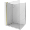 Mexen Kioto L perete duș Walk-in 60 x 200 cm, transparent, auriu periat - 800-060-103-55-00