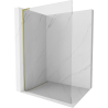 Mexen Kioto L perete duș Walk-in 95 x 200 cm, transparent, aur lustruit - 800-095-103-55-00