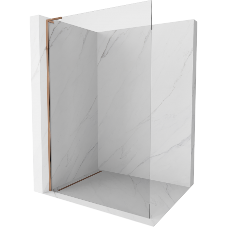 Mexen Kioto L Walk-in zuhanyfal 70 x 200 cm, átlátszó, rózsaszín arany - 800-070-103-60-00