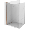 Mexen Kioto L Walk-in zuhanyfal 75 x 200 cm, átlátszó, rózsaszín arany - 800-075-103-60-00