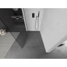Mexen Kioto L Walk-in zuhanyfal 85 x 200 cm, átlátszó, gun gray kefélt - 800-085-103-66-00