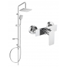 Mexen Sven set de duș cu pară de tip ploaie și baterie de duș Alfa, Crom - 745740262-00