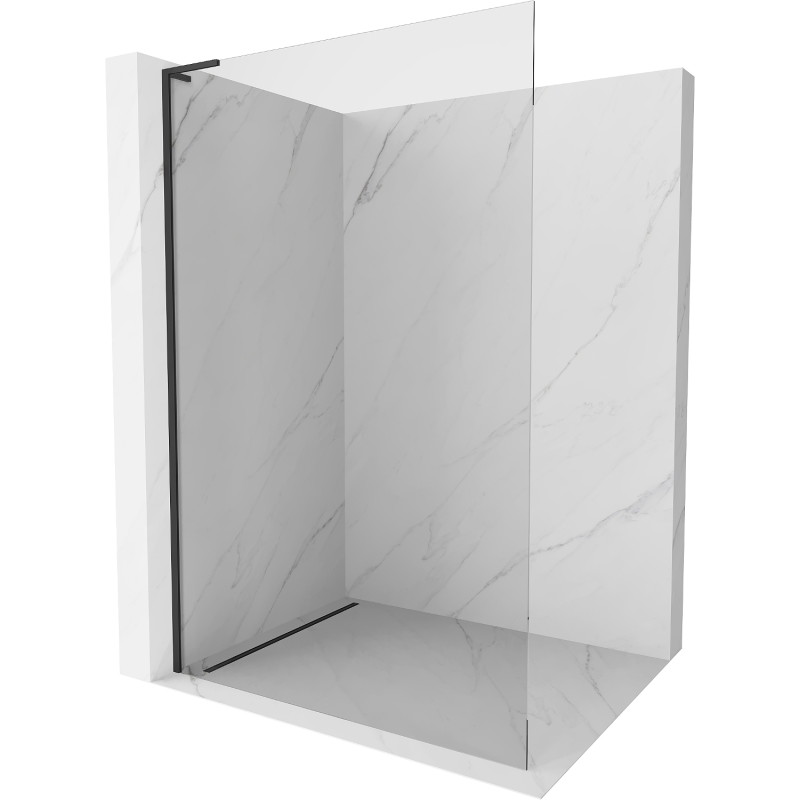 Mexen Kioto L Walk-in zuhanyfal 85 x 200 cm, átlátszó, fekete - 800-085-103-70-00