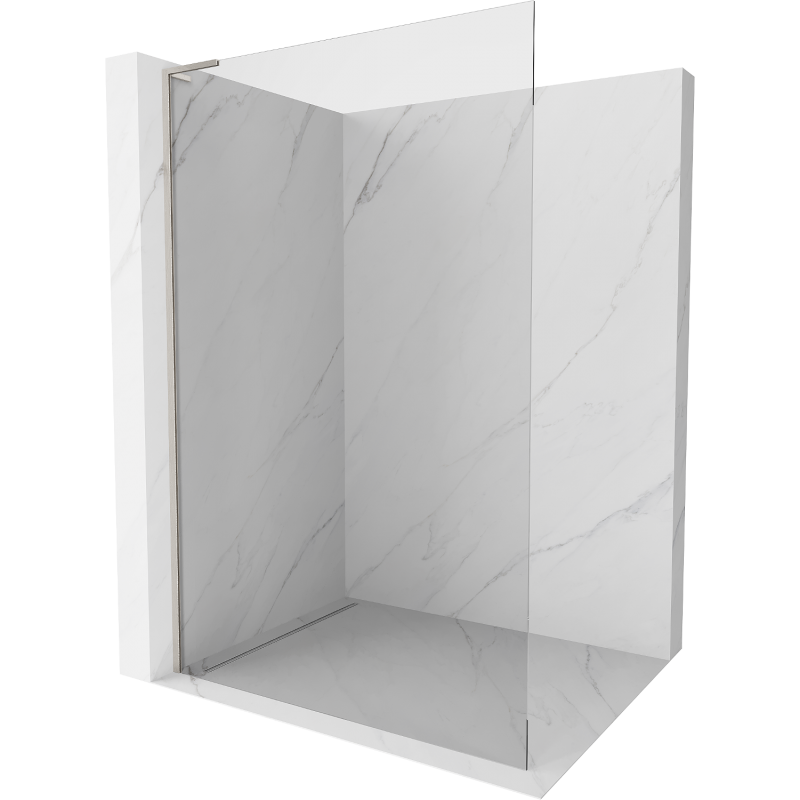 Mexen Kioto L panou de duș Walk-in 50 x 200 cm, transparent, nichel periat - 800-050-103-97-00