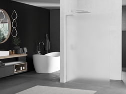 Mexen Kioto L zuhanyfal Walk-in 90 x 200 cm, domborított, króm - 800-090-103-01-30