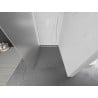 Mexen Kioto L perete de duș Walk-in 100 x 200 cm, mat, alb - 800-100-103-20-30