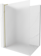 Mexen Kioto L zuhanyfal Walk-in 80 x 200 cm, homályos, arany - 800-080-103-50-30