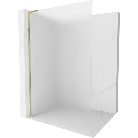 Mexen Kioto L zuhanyfal Walk-in 90 x 200 cm, jégvirágos, arany - 800-090-103-50-30