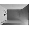 Mexen Kioto L Walk-in zuhanyfal 110 x 200 cm, frosted, gun gray v brushed - 800-110-103-66-30