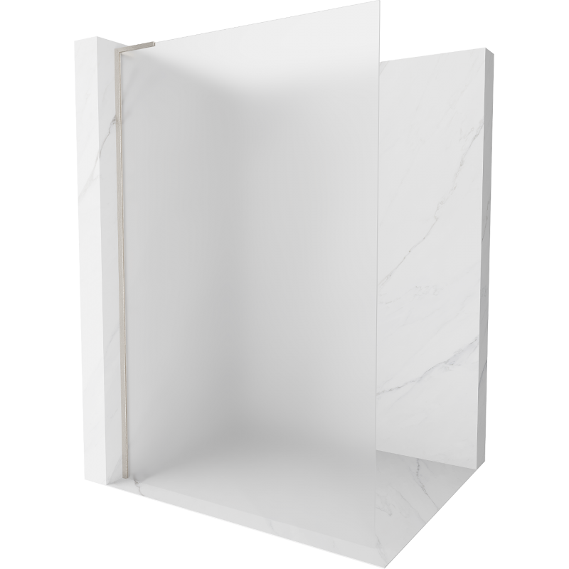 Mexen Kioto L perete de duș Walk-in 80 x 200 cm, mat, nichel periat - 800-080-103-97-30