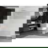 Mexen Kioto L perete duș Walk-in 70 x 200 cm, transparent/frosted, crom - 800-070-103-01-35