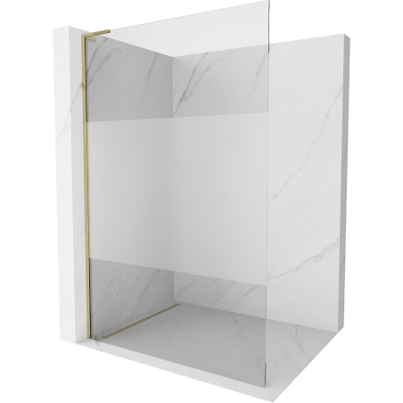 Mexen Kioto L paravânt de duș Walk-in 110 x 200 cm, transparent/mat, aurie - 800-110-103-50-35