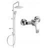 Mexen Sven set de duș aplicat cu para de duș și baterie de duș Fabia, crom - 746540262-00