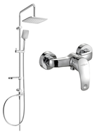 Mexen Sven set de duș cu pară de tip ploaie și baterie de duș Fabia, Crom - 746540262-00