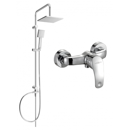 Mexen Tord set de duș cu pară de tip ploaie și baterie de duș Fabia, Crom - 746540200-00