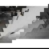 Mexen Kioto zid prșjnic freestanding 130 x 200 cm, model negru 8 mm, gun gray periat - 800-130-002-66-78
