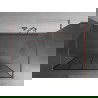 Mexen Kioto perete duș de sine stătătoare 100 x 200 cm, model negru 8 mm, cupru periat - 800-100-002-65-78