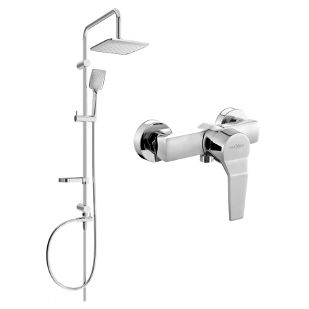 Mexen Caro Sven set de duș exterior cu duș deasupra și baterie de duș, crom - 746640262-00