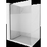 Mexen Kioto L perete duș Walk-in 90 x 200 cm, transparent/mat, negru - 800-090-103-70-35