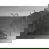 Mexen Kioto panou de duş autoportant 110 x 200 cm, model negru 8 mm, nichel periat - 800-110-002-97-78