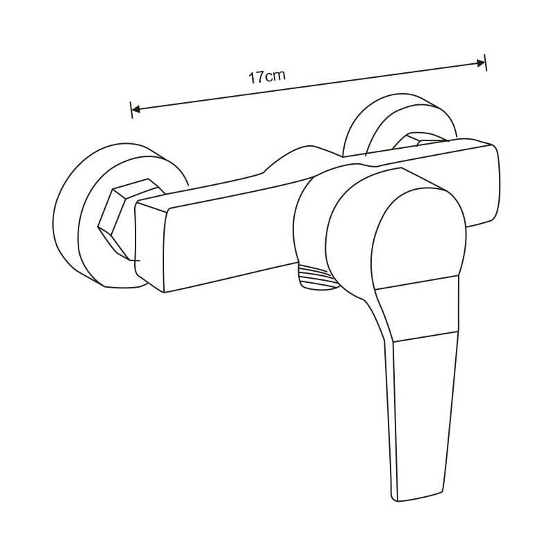 Mexen Tord falon kívüli zuhanykészlet esőztetővel és Caro zuhanycsapteleppel, fekete - 746640200-70