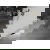 Mexen Kioto szabadon álló zuhanyfal 140 x 200 cm, fehér minta 8 mm, arany kefélt - 800-140-002-55-85