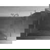 Mexen Kioto perete de duș liber 100 x 200 cm, model alb 8 mm, nichel periat - 800-100-002-97-85
