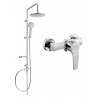Mexen Carl set de duș încastrat cu duș de mână și baterie de duș Caro, crom - 746640240-00