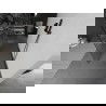 Mexen Kioto szabadon álló zuhanyfal 120 x 200 cm, fehér minta 8 mm, gun gray kefélt - 800-120-002-66-85