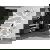 Mexen Kioto perete dus liber 140 x 200 cm, model alb 8 mm, gri armat - 800-140-002-66-97