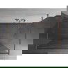 Mexen Kioto perete de duș autoportant 110 x 200 cm, model alb 8 mm, cupru periat - 800-110-002-65-97