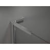 Mexen Kioto L perete duș Walk-in 110 x 200 cm, grafit, crom - 800-110-103-01-40