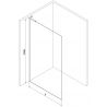 Mexen Kioto L panou de duș Walk-in 120 x 200 cm, grafit, crom - 800-120-103-01-40