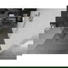 Mexen Kioto szabadon álló zuhanypanel 140 x 200 cm, fehér minta 8 mm, kefélt nikkel - 800-140-002-97-97