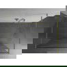Mexen Kioto perete de duș autonom 120 x 200 cm, model alb 8 mm, finisaj auriu periat - 800-120-002-55-97