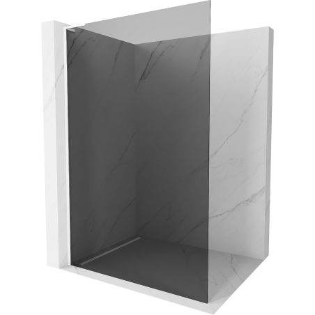 Mexen Kioto L perete de duș Walk-in 70 x 200 cm, grafit, alb - 800-070-103-20-40