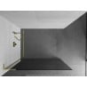 Mexen Kioto L zuhanyfal Walk-in 70 x 200 cm, grafit, arany - 800-070-103-50-40