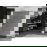 Mexen Kioto L Walk-in zuhanyfal 80 x 200 cm, grafit, arany - 800-080-103-50-40