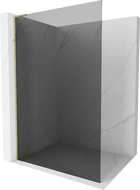Mexen Kioto L Walk-in zuhanykabin 100 x 200 cm, grafit, arany - 800-100-103-50-40