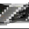 Mexen Kioto L perete duș Walk-in 90 x 200 cm, grafit, aur periat - 800-090-103-55-40