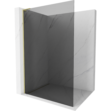 Mexen Kioto L paravan de duș Walk-in 110 x 200 cm, grafit, aur periat - 800-110-103-55-40