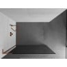 Mexen Kioto L perete de duș Walk-in 110 x 200 cm, grafit, aur roz - 800-110-103-60-40