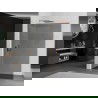 Mexen Kioto L Walk-in zuhanyfal 70 x 200 cm, grafit, matt réz - 800-070-103-65-40