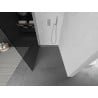 Mexen Kioto L perete duș Walk-in 70 x 200 cm, grafit, nichel periat - 800-070-103-97-40